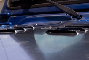 Jeep Wrangler Unlimited Hood Louver - Fishbone Offroad - FB31133 - Black - `07-`18